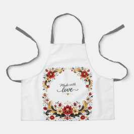 Norwegischer Rosemaling-Schürze für Frauen Schürze