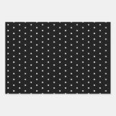 Norwegischer Roter Streifen Schwarz & Weiße Punkte Geschenkpapier Set (Vorderseite 3)