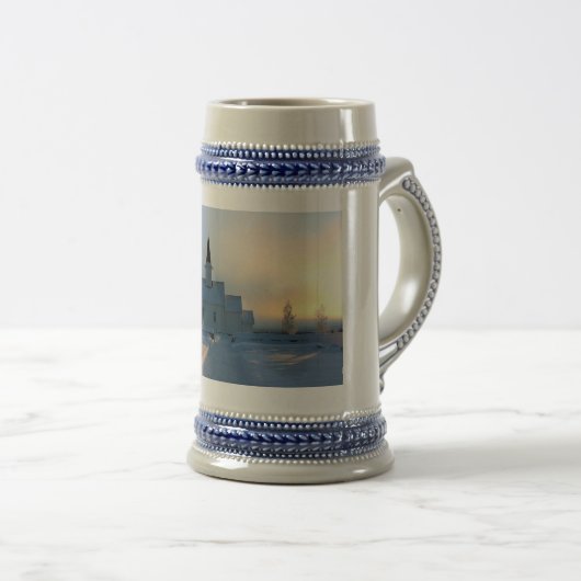 Norwegischer Schnee Bierglas (VorderseiteRechts)