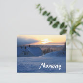 Norwegischer Schnee/Norwegen Postkarte (Stehend Vorderseite)