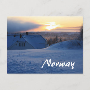 Norwegischer Schnee/Norwegen Postkarte