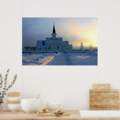 Norwegischer Schnee Poster (Küche)