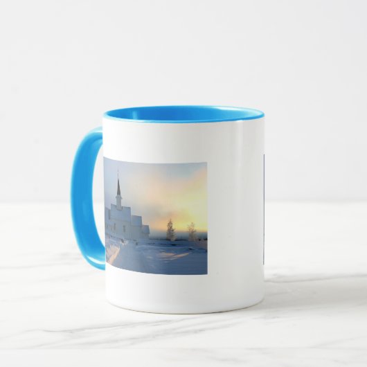 Norwegischer Schnee Tasse (Vorderseite Links)