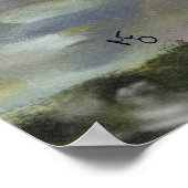 Norwegischer See Poster (Ecke)