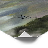 Norwegischer See Poster (Ecke)