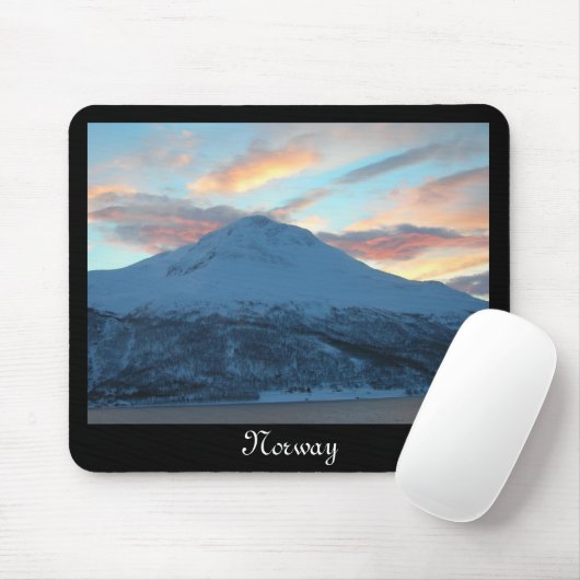 Norwegischer Sonnenaufgang Mousepad (Mit Mouse)