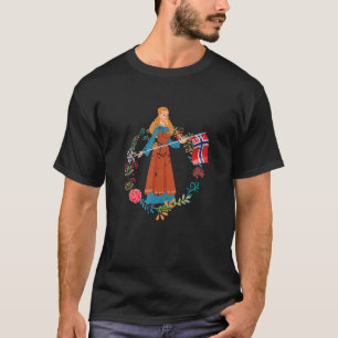 Norwegischer Stolz Frauen Mädchen Geschenk Norwege T-Shirt