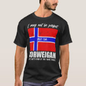 Norwegischer Stolz Skandinavien Norwegen Flaggenst T-Shirt (Vorderseite)