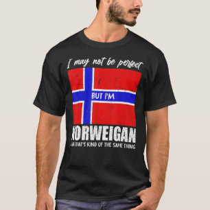 Norwegischer Stolz Skandinavien Norwegen Flaggenst T-Shirt