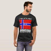 Norwegischer Stolz Skandinavien Norwegen Flaggenst T-Shirt (Vorne ganz)