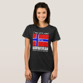 Norwegischer Stolz Skandinavien Norwegen Flaggenst T-Shirt (Vorne ganz)