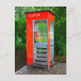 Norwegischer Telefonkabine Postkarte