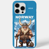 Norwegischer Troll für benutzerdefinierte Monogram Case-Mate iPhone Hülle (Rückseite)