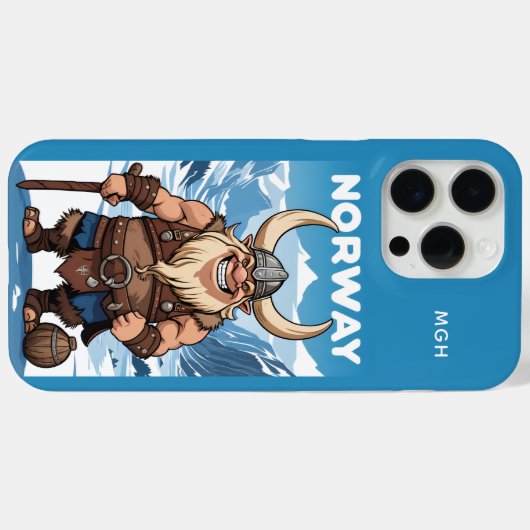 Norwegischer Troll für benutzerdefinierte Monogram Case-Mate iPhone Hülle (Rückseite (Horizontal))