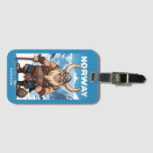 Norwegischer Troll für benutzerdefinierte Monogram Gepäckanhänger (Vorderseite (Horizontal))