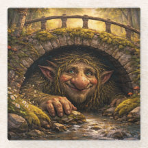 Norwegischer Troll versteckt sich unter der Brücke