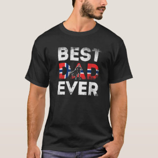 Norwegischer Vater Norwegen Pater Superhero Hero P T-Shirt