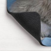 Norwegischer Wald, Silber, Tabby und Weiß Mousepad (Ecke)