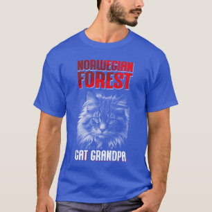 Norwegischer Waldkatzen-Opa Katzen Besitzer Junge T-Shirt