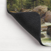 Norwegischer Wasserfall, 1840 Mousepad (Ecke)