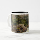 Norwegischer Wasserfall, 1840 Zweifarbige Tasse (Vorderseite Links)