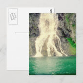 Norwegischer Wasserfall 2 Postkarte (Vorne/Hinten)