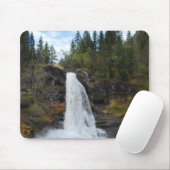 Norwegischer Wasserfall Mousepad (Mit Mouse)