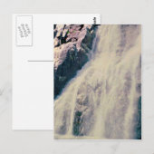 Norwegischer Wasserfall Postkarte (Vorne/Hinten)