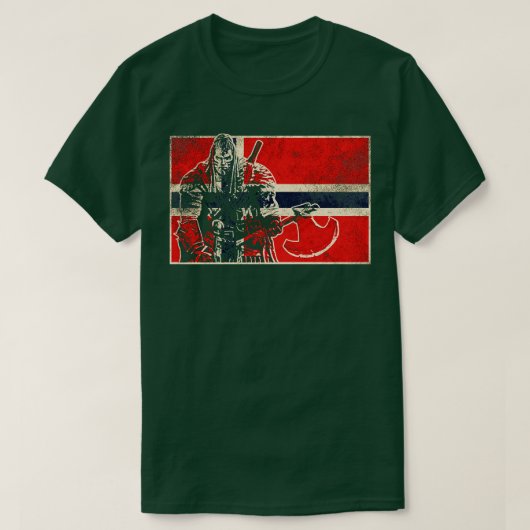 Norwegischer Wikingkrieger 1 T-Shirt (Design vorne)