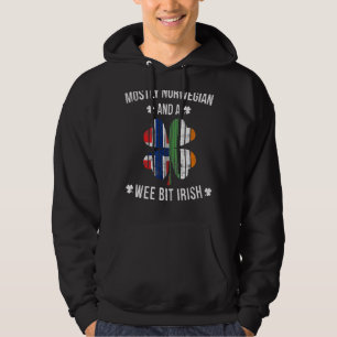 Norwegischer Wing Bit Irish Norwegen St Patricks D Hoodie
