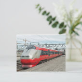 Norwegischer Zug kommt in Oslo S an Postkarte (Stehend Vorderseite)