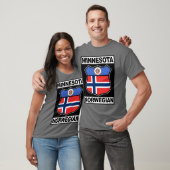 Norwegisches amerikanisches T-Shirt Minnesota (Unisex)
