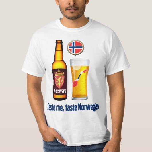 norwegisches Bier T-Shirt (Vorderseite)