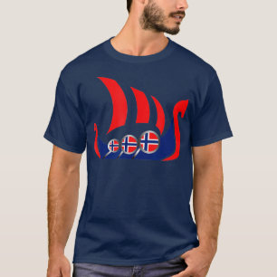 Norwegisches Drachenschiff T-Shirt
