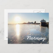 Norwegisches Eis Postkarte (Vorne/Hinten)