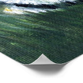 Norwegisches Elkhound-Dog-Portrait Poster (Ecke)