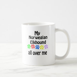 Norwegisches Elkhound Walking Design Kaffeetasse