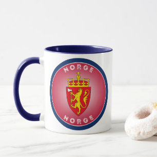 Norwegisches Erbe-Emblem Tasse