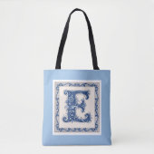 Norwegisches Erbe Monogramm-Blau Tasche (Vorderseite)