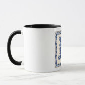 Norwegisches Erbgut Monogramm-Blau Tasse (Links)