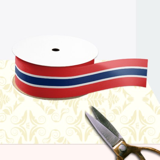 Norwegisches Farbband für die Flagge, Norwegen/Spo Ripsband