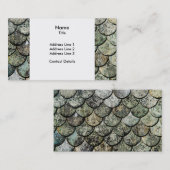 Norwegisches Fisch-Skala-Muster-Schieferdach Visitenkarte (Vorne/Hinten)