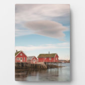 Norwegisches Fischerdorf Lofoten Fotoplatte (Vorderseite)