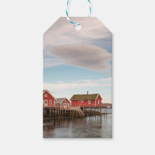 Norwegisches Fischerdorf Lofoten Geschenkanhänger