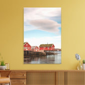 Norwegisches Fischerdorf Lofoten Leinwanddruck (Insitu (Wohnzimmer))