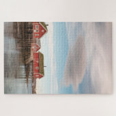 Norwegisches Fischerdorf Lofoten Puzzle (Horizontal)