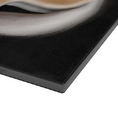 Norwegisches Fjord-Pferd am Schneidebrett (Ecke)