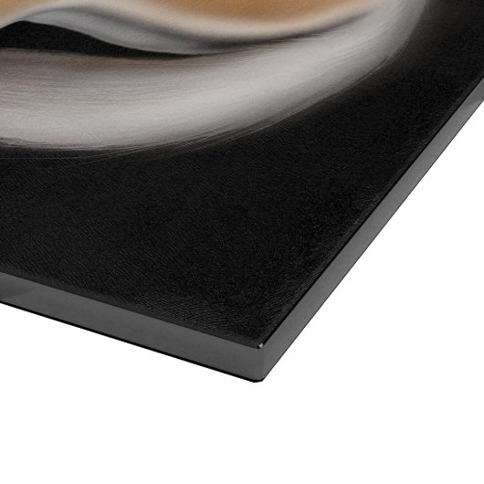 Norwegisches Fjord-Pferd am Schneidebrett (Ecke)