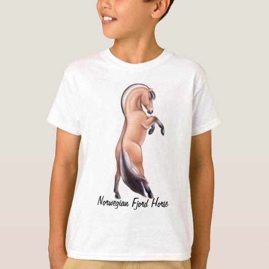 Norwegisches Fjord-Pferd scherzt T - Shirt (Vorderseite)