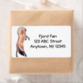 Norwegisches Fjord-Pferdeetikett (Insitu)